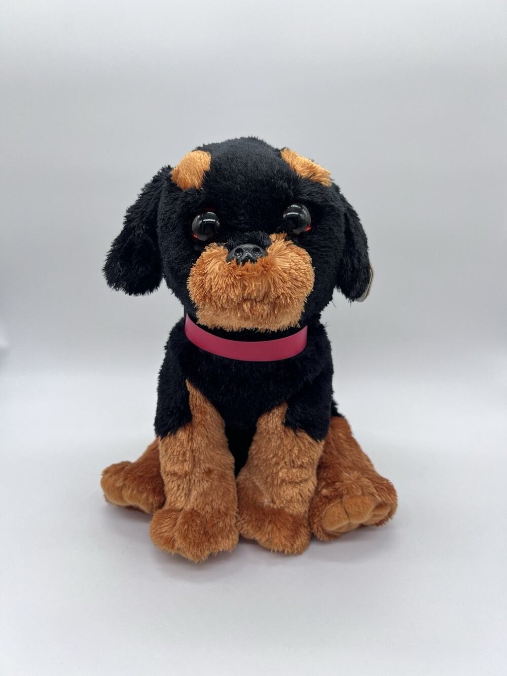 Ty Classic Brutus Rottweiler Dog Plush Stuffed Animal Toy Red Collar 9” 2018